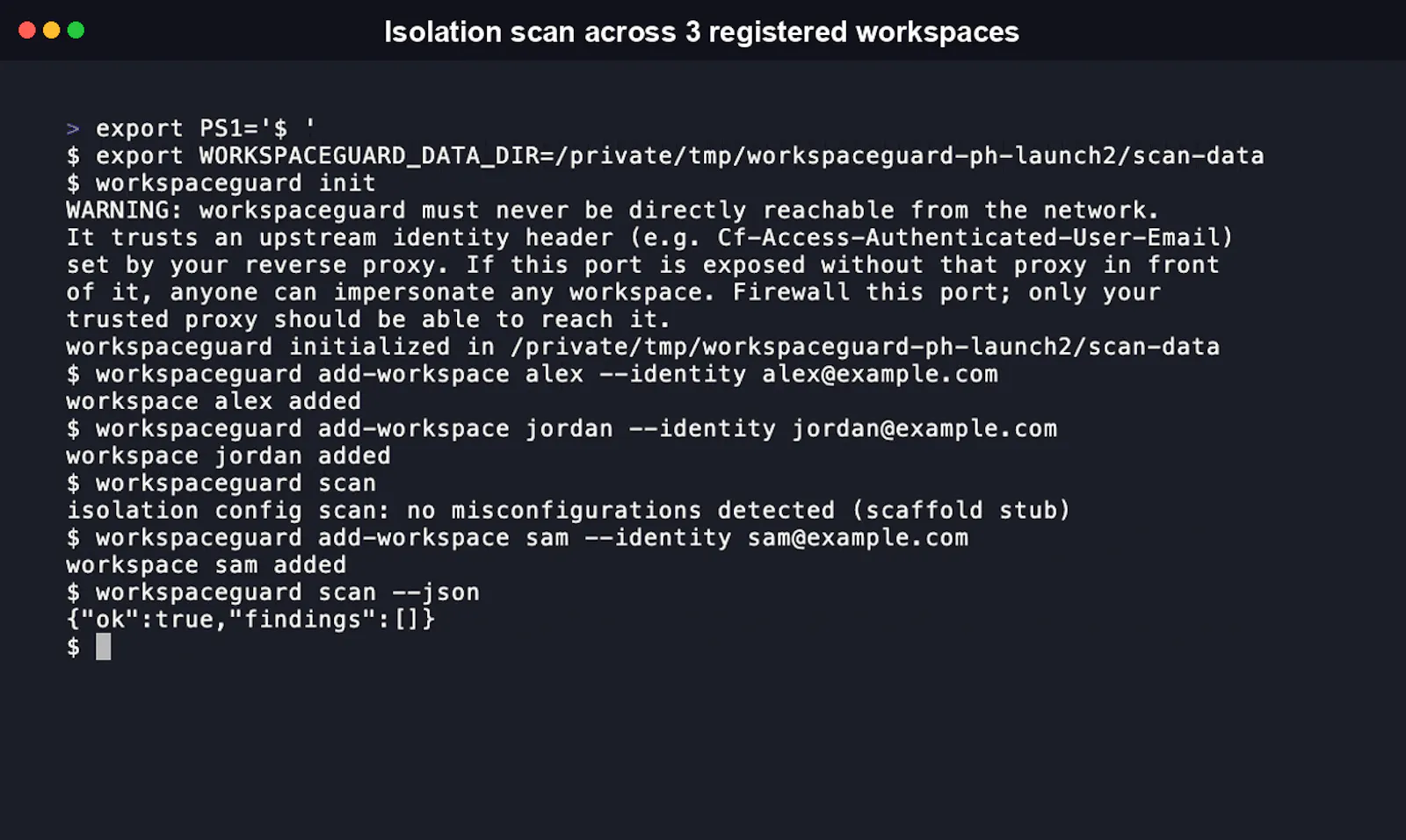 WorkspaceGuard screenshot 2