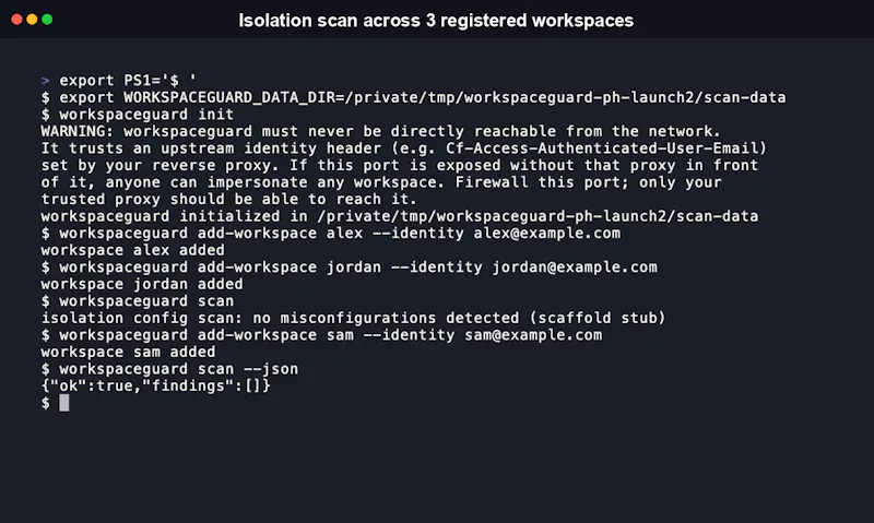 WorkspaceGuard screenshot 2