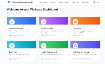 Wellness Companion AI gallery image