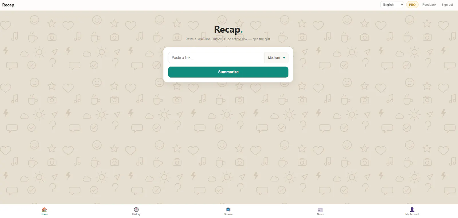 Recap screenshot 5