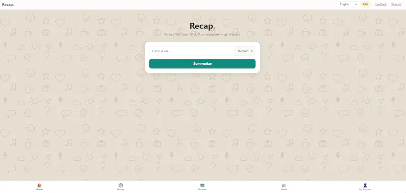 Recap screenshot 5