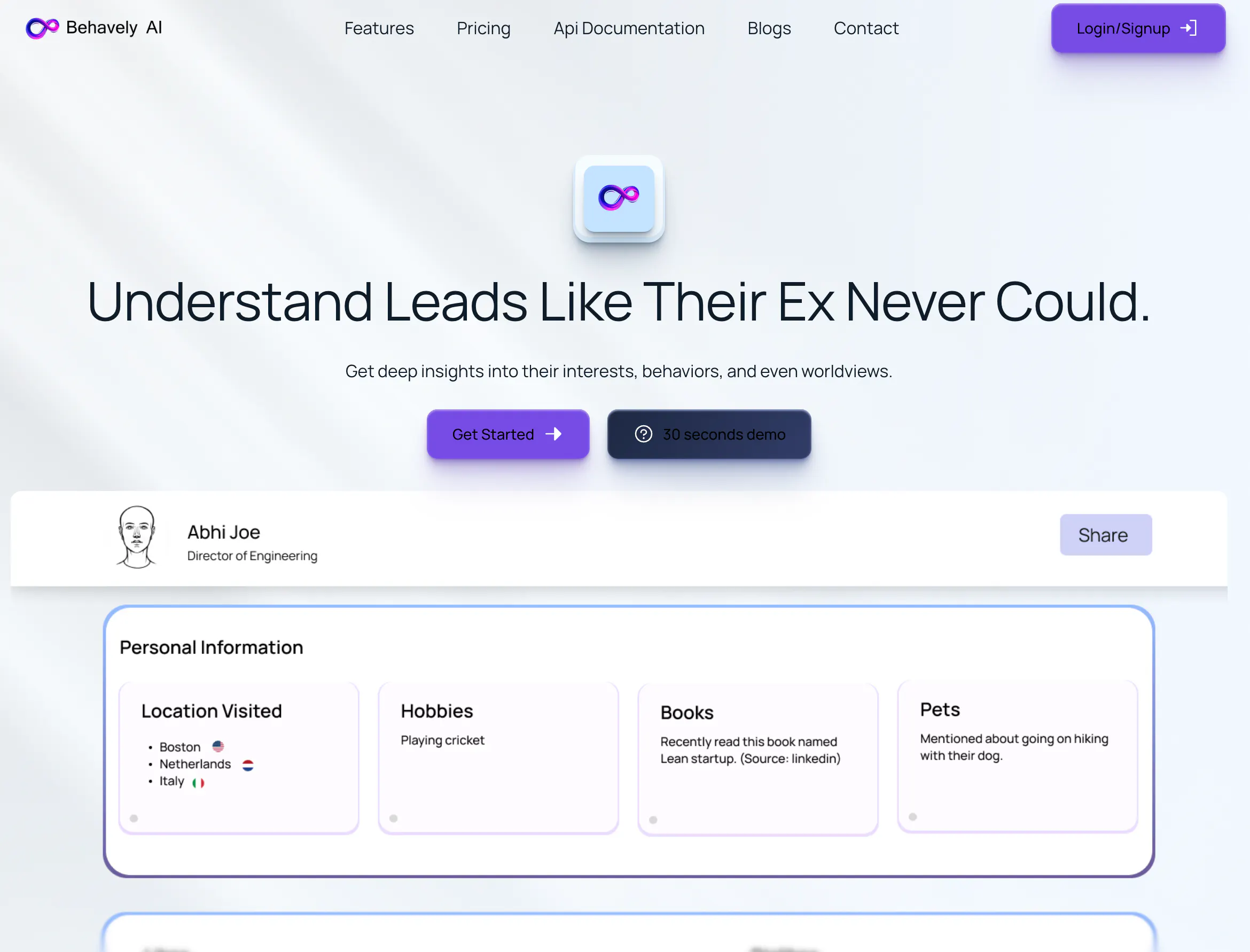 Behavely AI: Lead Intelligence tool  gallery image