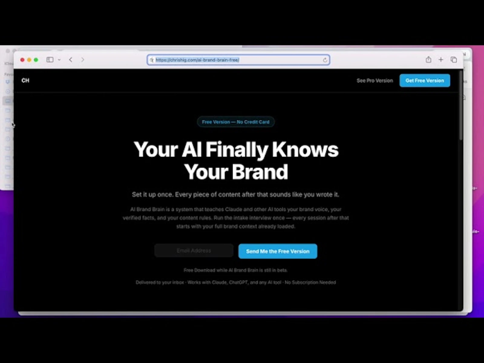 AI Brand Brain screenshot 1 (video preview)