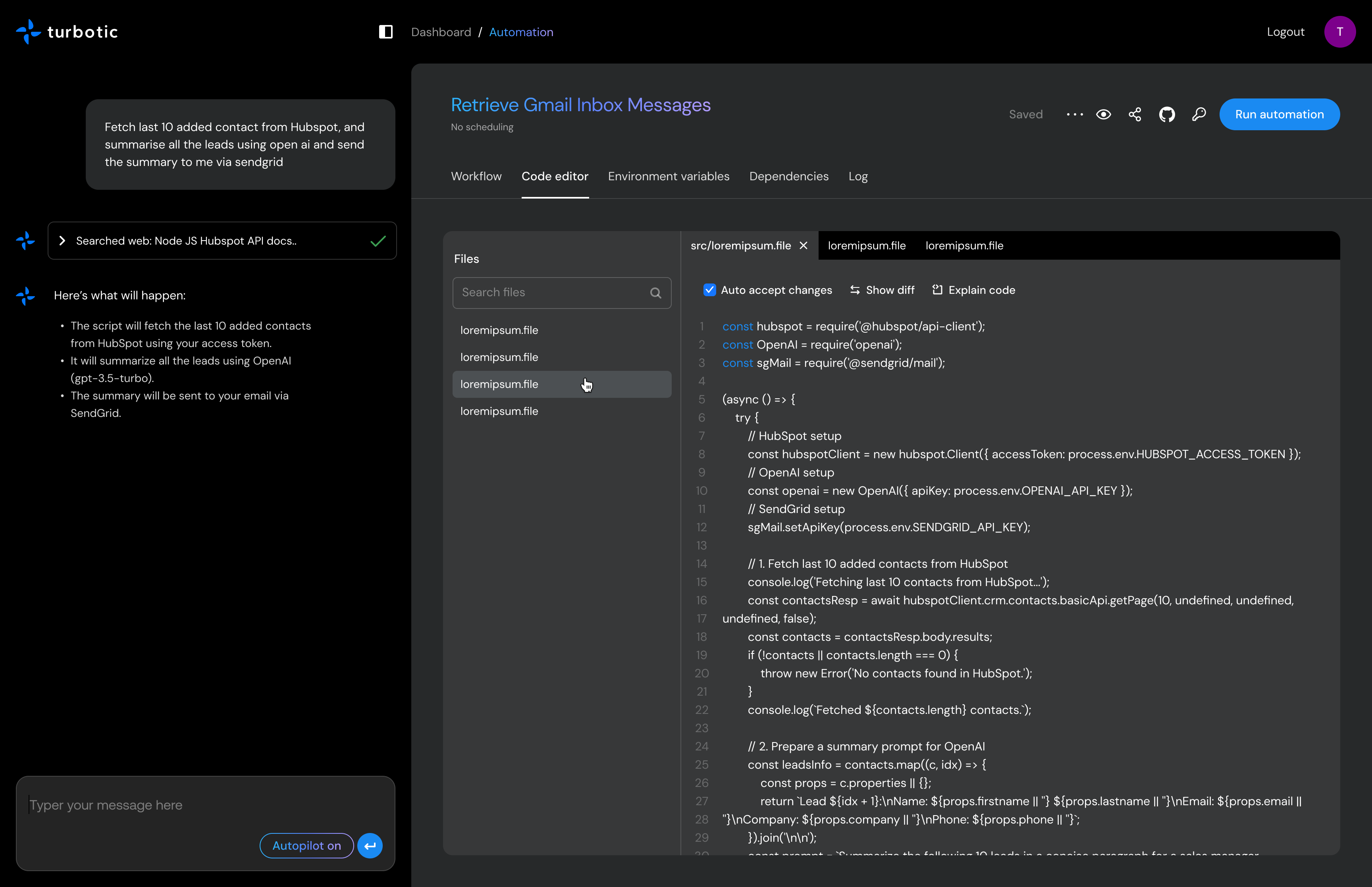 Turbotic Automation AI gallery image