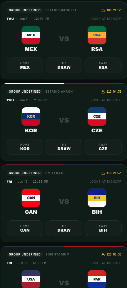 WorldPicks2026 - 2026 World Cup Pick'em  gallery image
