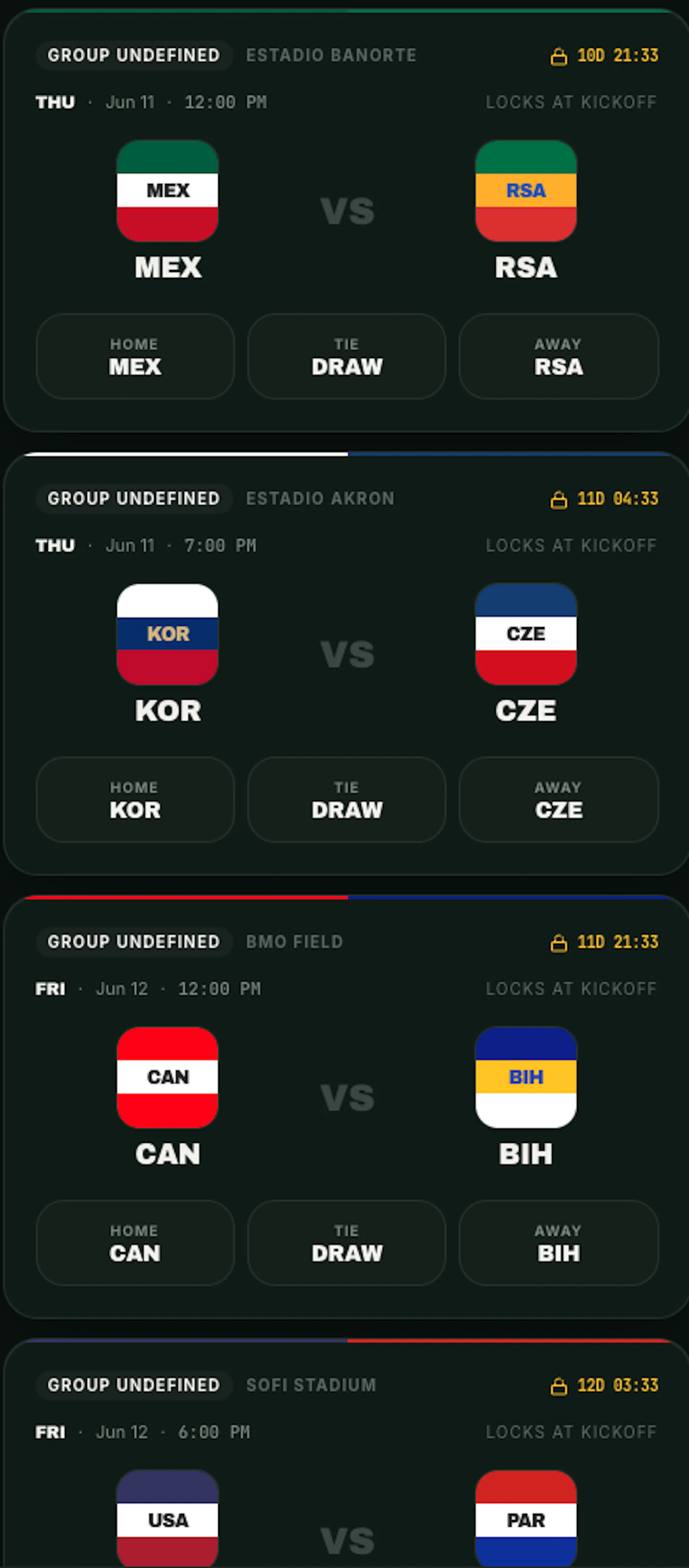 WorldPicks2026 - 2026 World Cup Pick'em  screenshot 6