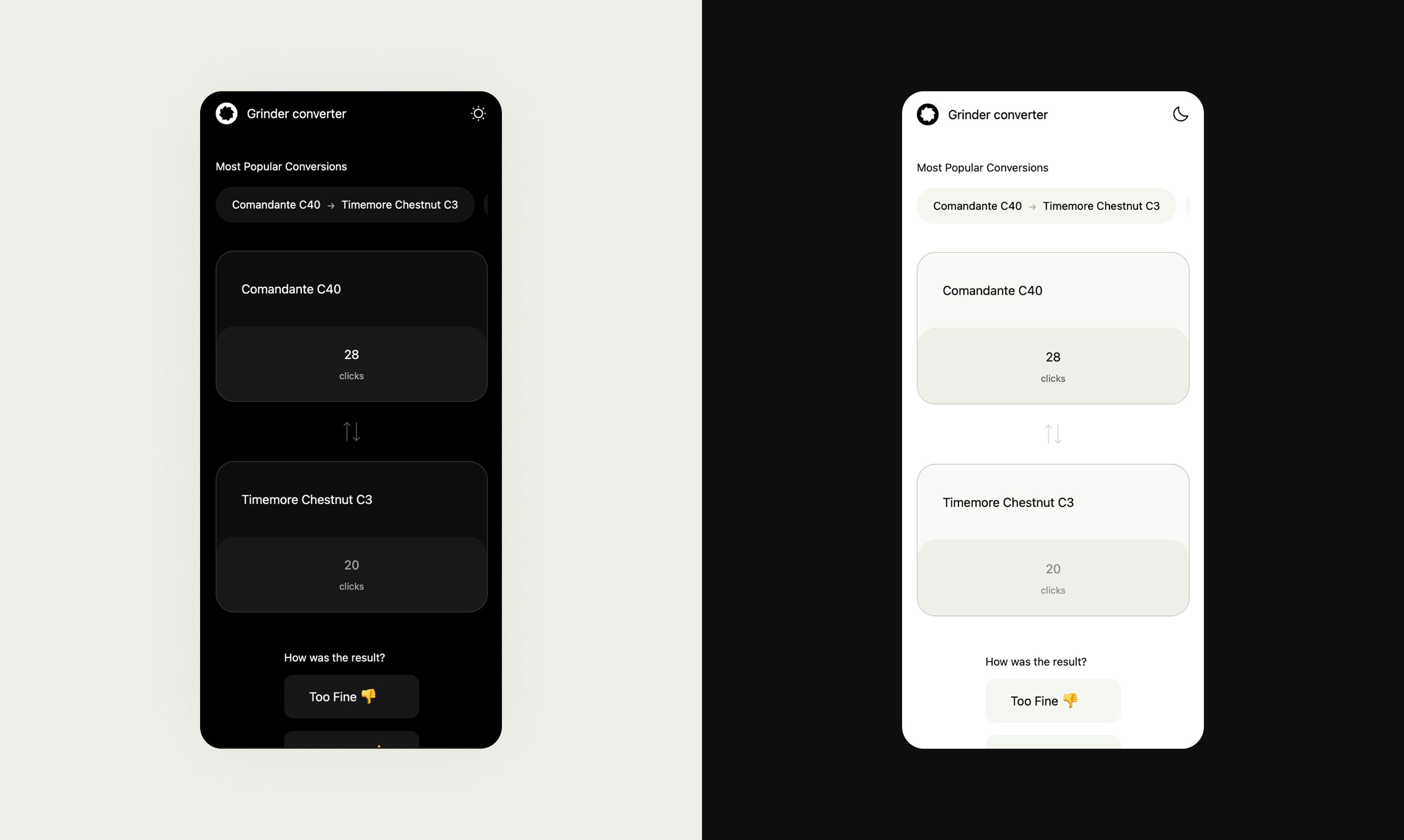 Kahve Öğütücü Dönüştürücü - Kitle kaynaklı verilerle doğru öğütme boyutunu bulun. medya 3