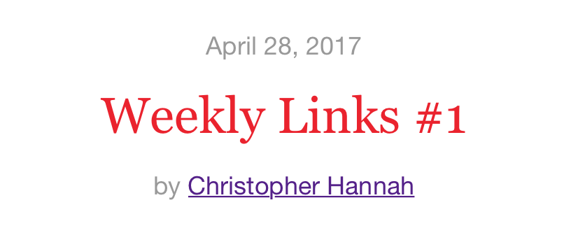 Weekly Links Newsletter