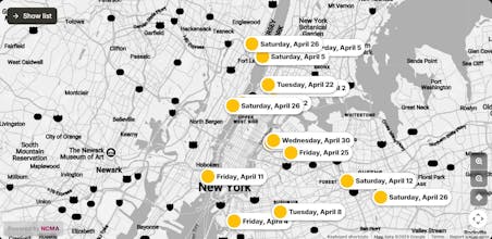 No Code Map App gallery image