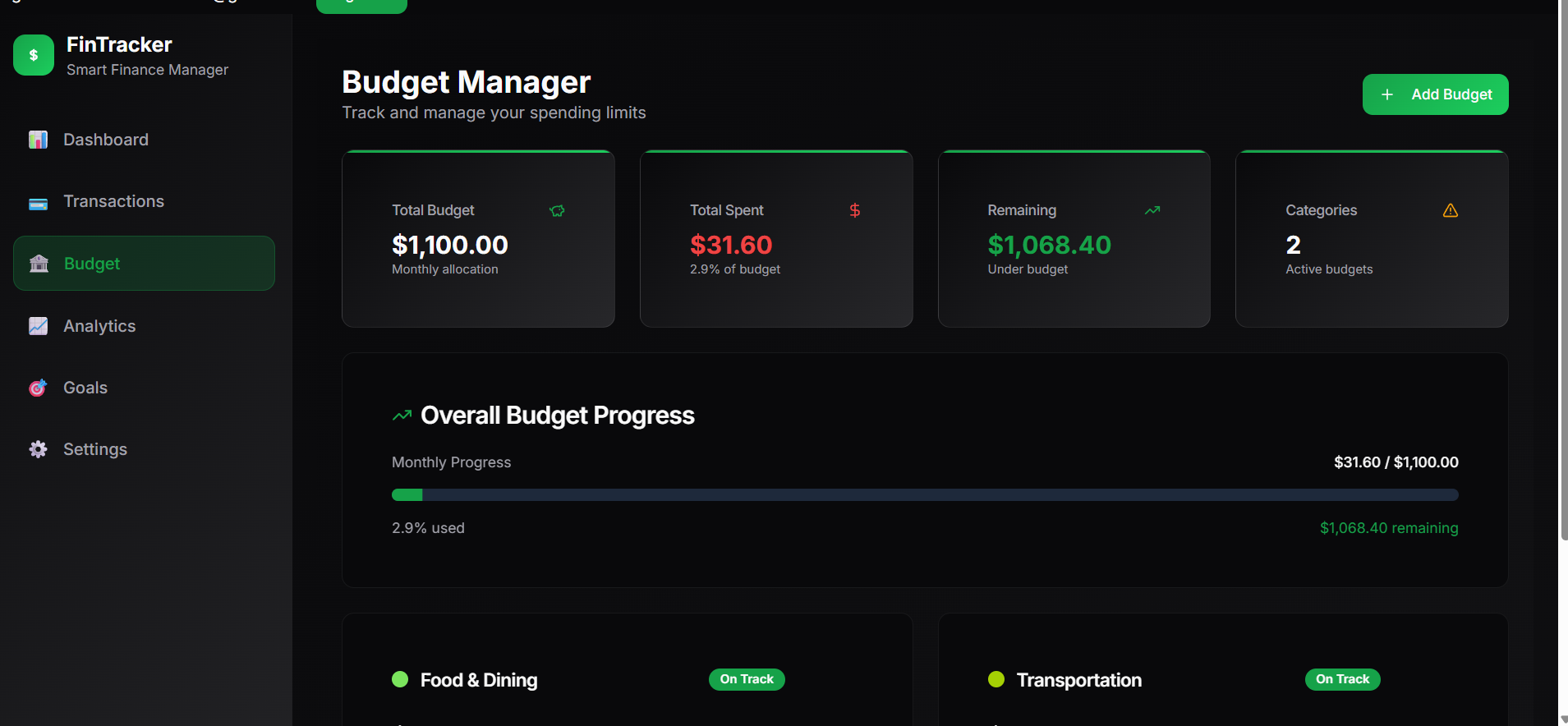 FinTracker gallery image
