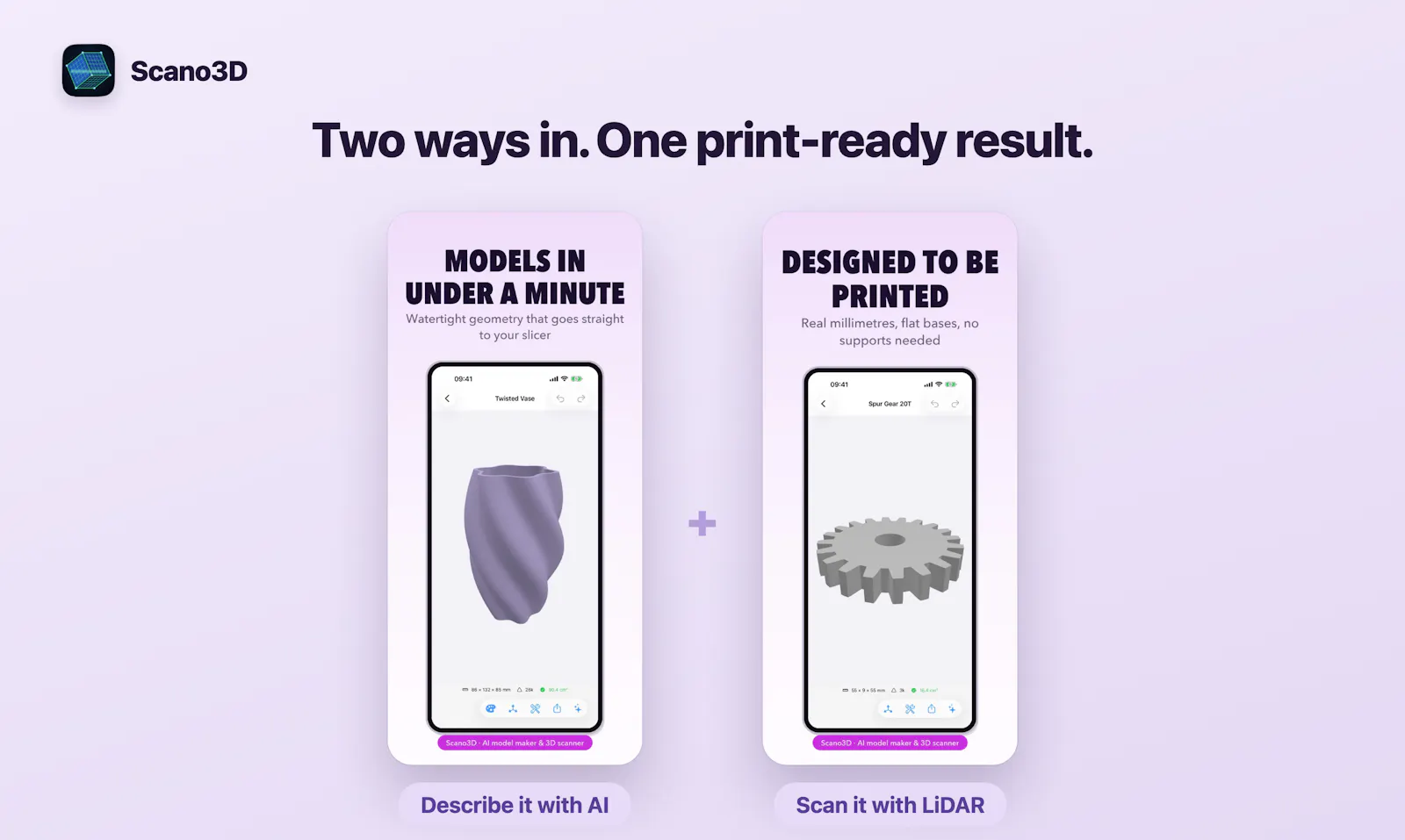 Scan or describe it. Get a 3D print screenshot 4