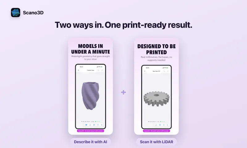 Scan or describe it. Get a 3D print screenshot 4
