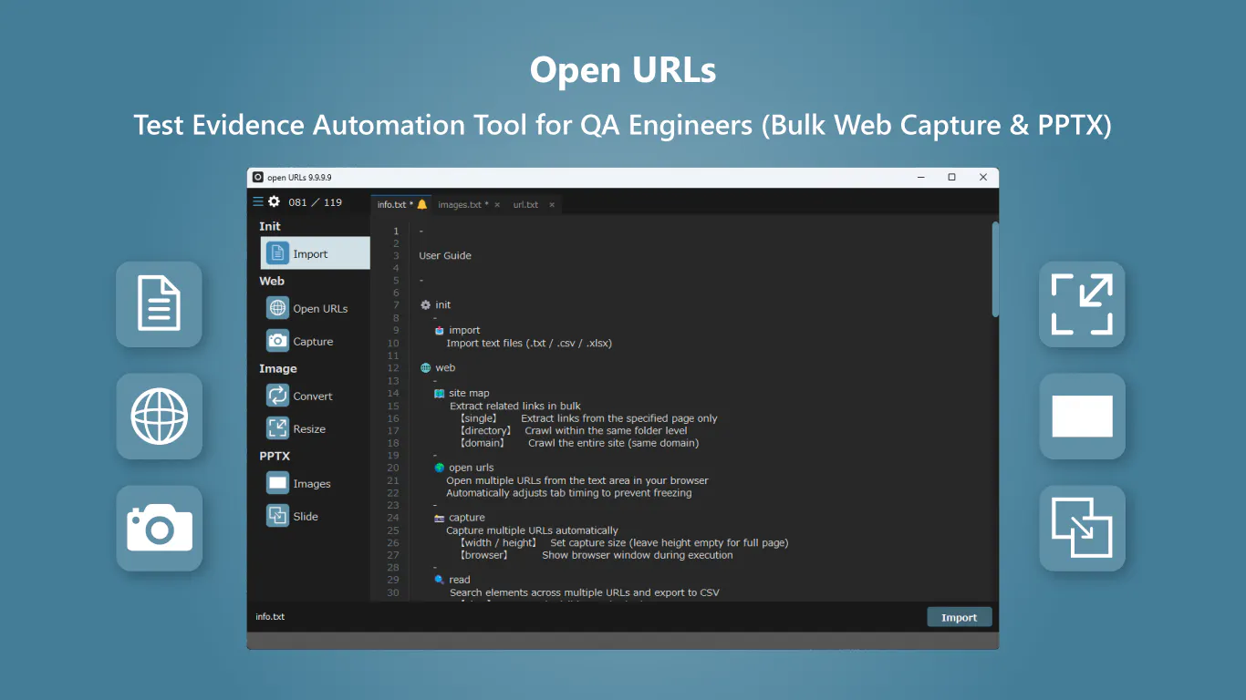 Open URLs gallery image