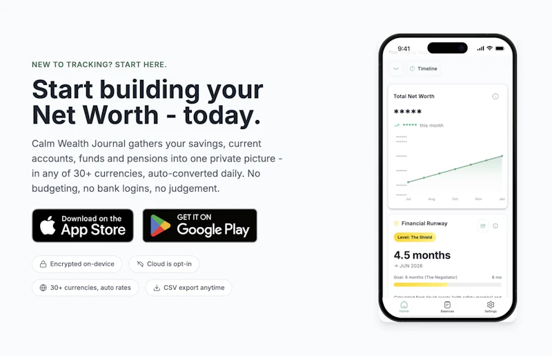 Calm Wealth Journal screenshot 2
