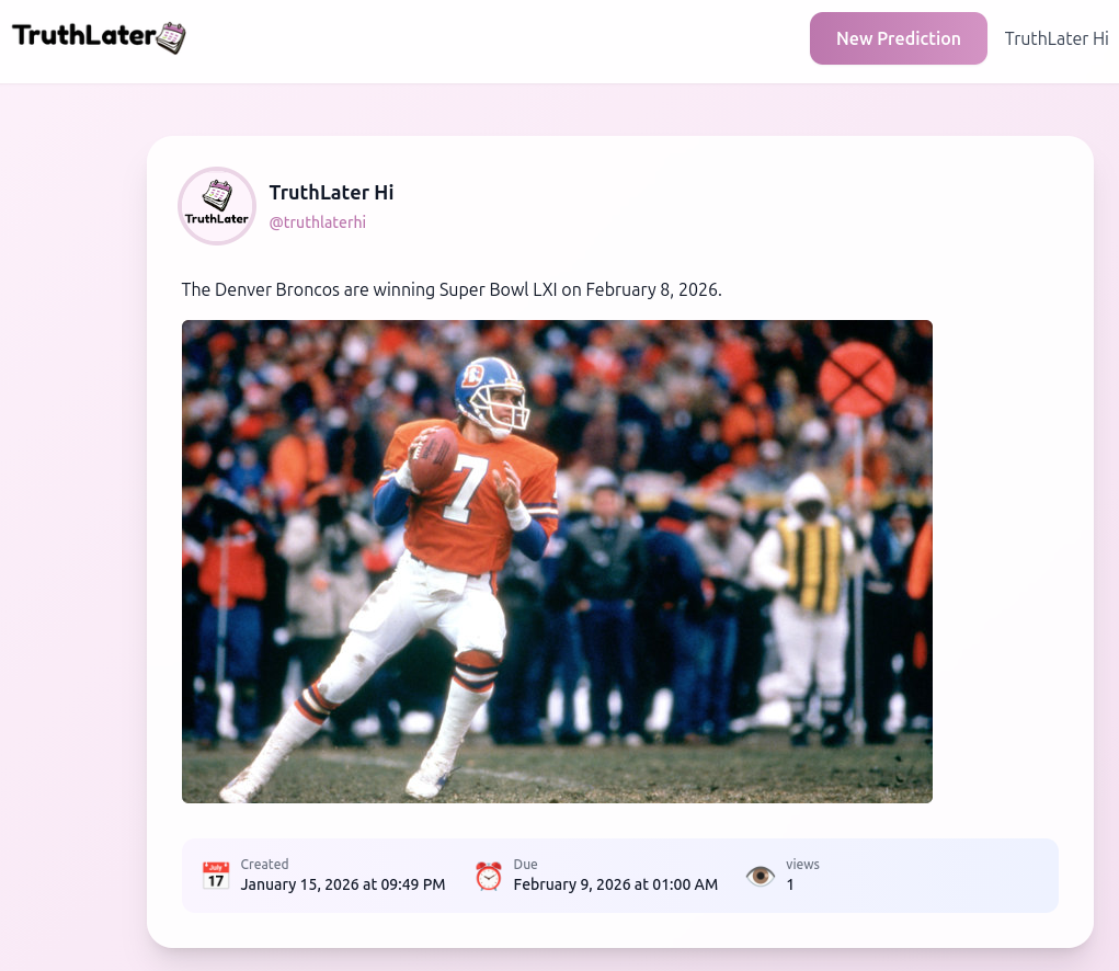 TruthLater - Screenshot 3 showing product features and functionality