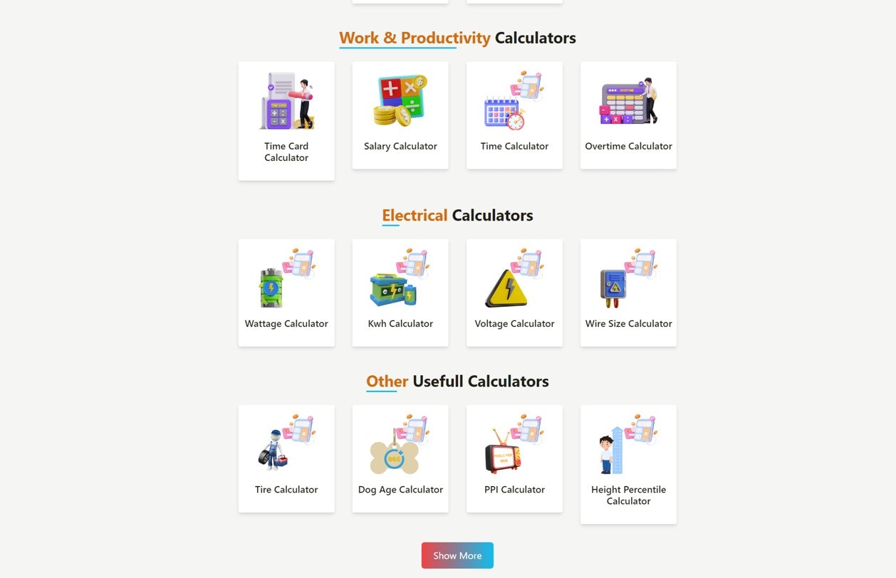 VisionVix Free Calculators media 1