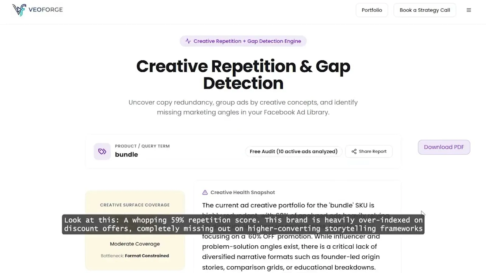 Creative Diversity Checker screenshot 1 (video preview)