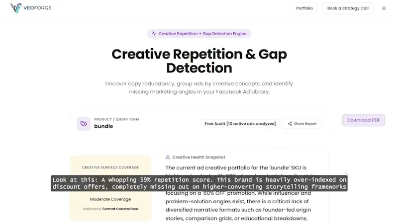 Creative Diversity Checker screenshot 1 (video preview)