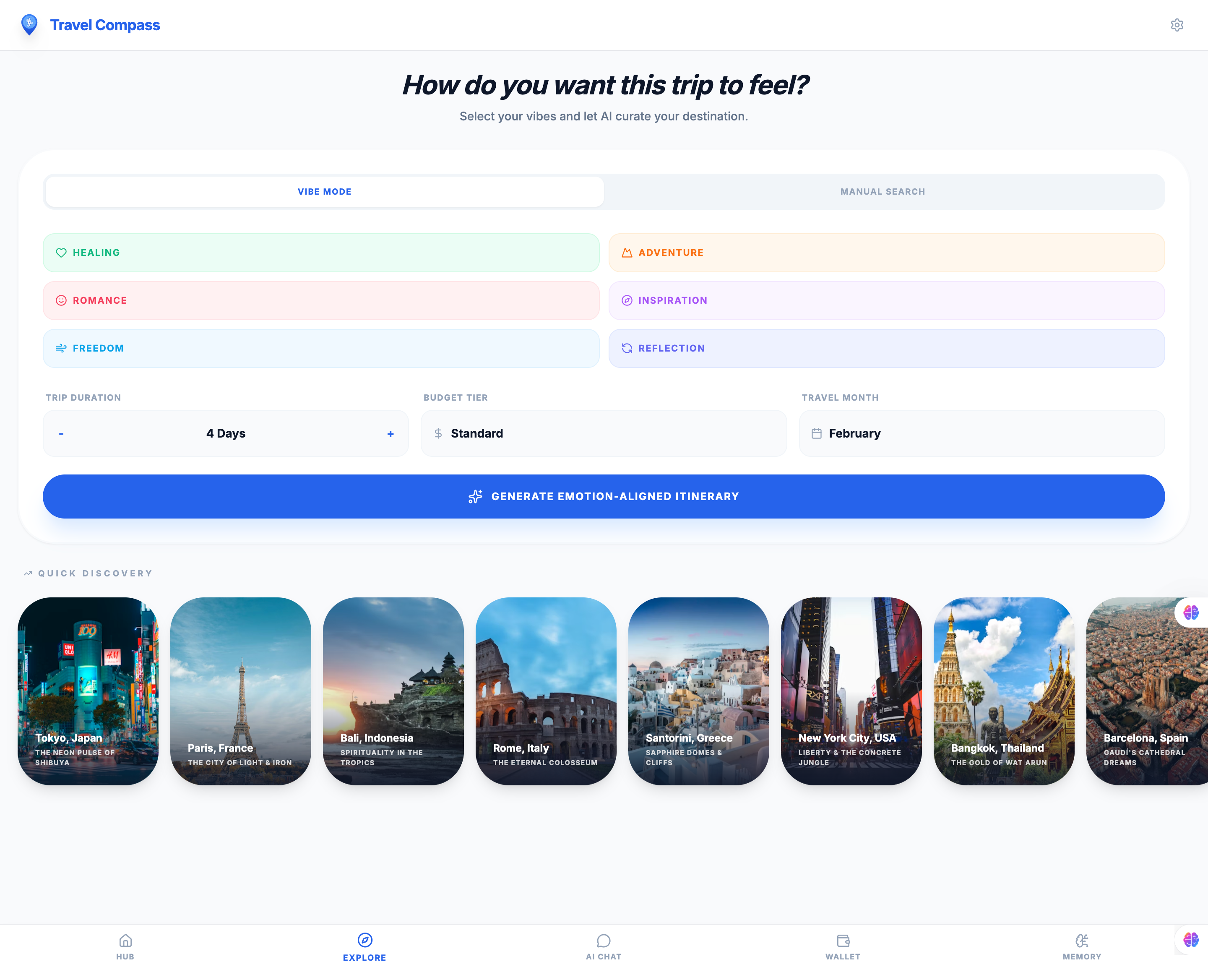 Travel Compass - Screenshot 2 showing product features and functionality