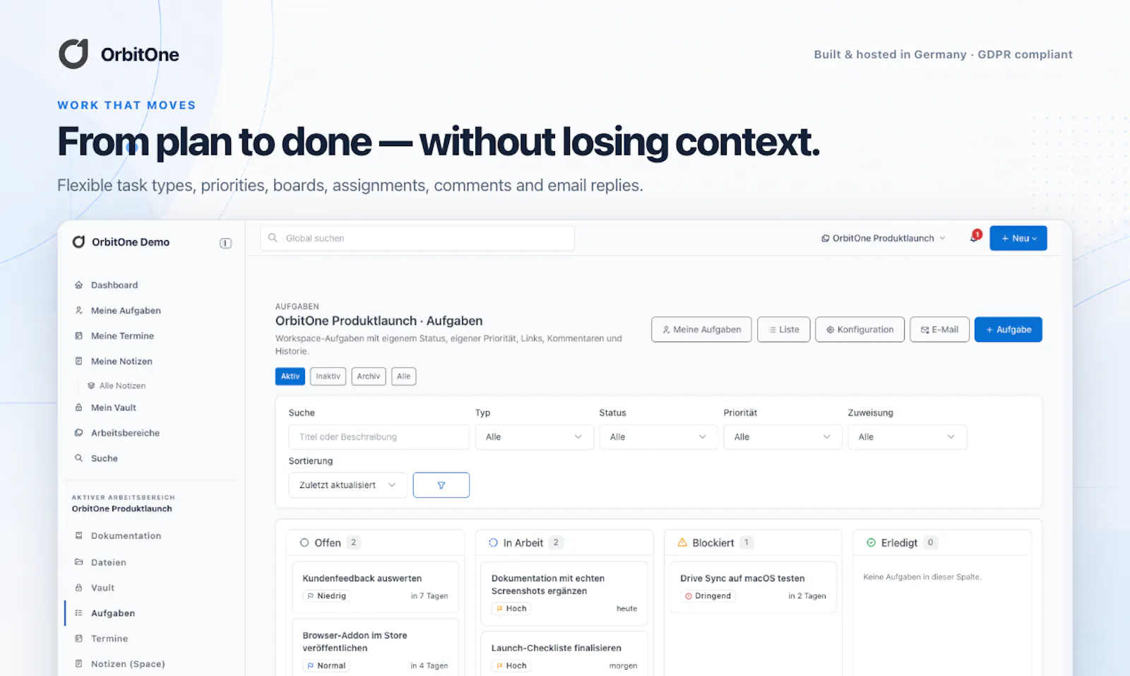 OrbitOne - Notes,Docs,Tasks,Repos,Vault screenshot 5