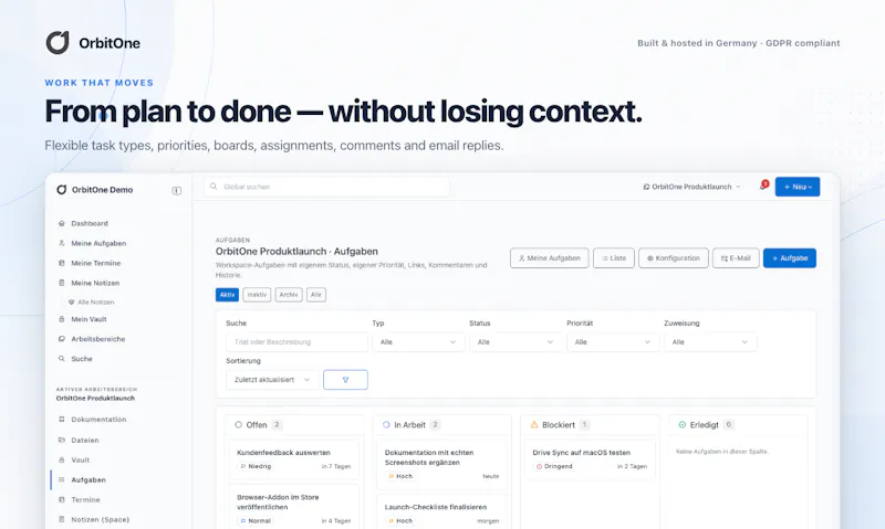 OrbitOne - Notes,Docs,Tasks,Repos,Vault screenshot 5