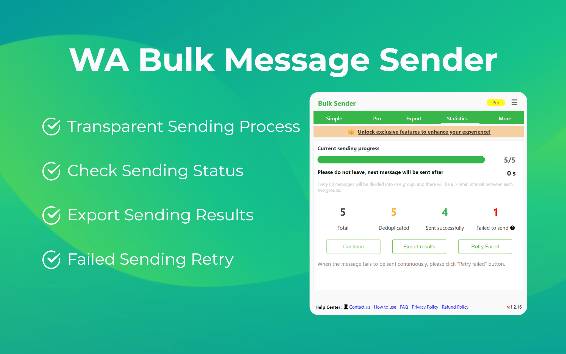 Отправитель WhatsApp для массового сообщения media 4