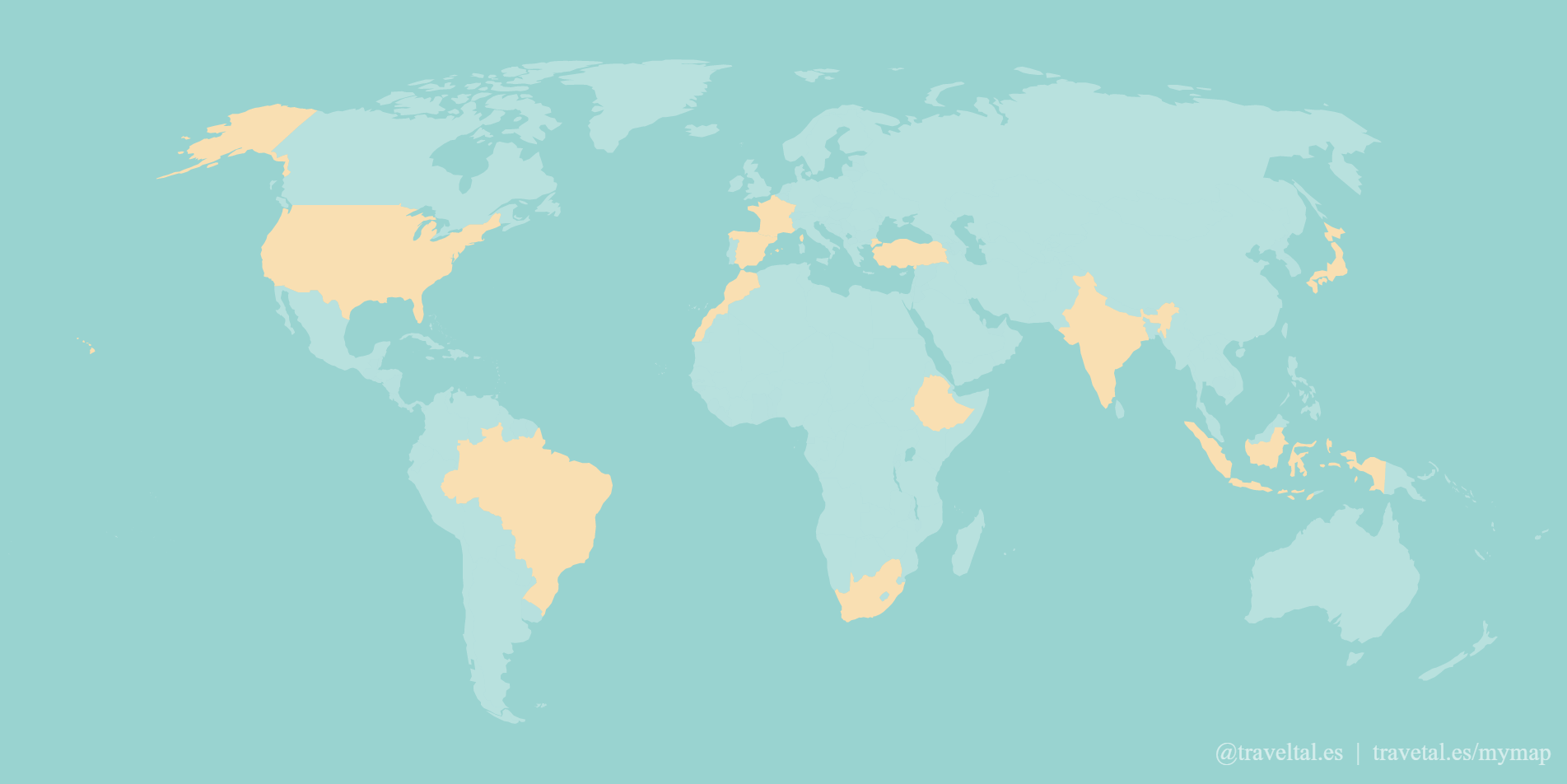 Stylish Travel Map Generator