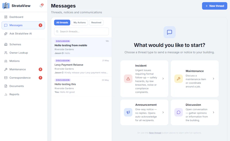 StrataView — Strata Committee Management screenshot 4