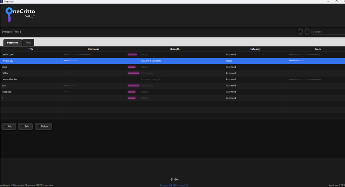 OneCritto - Main product screenshot demonstrating key features and user interface