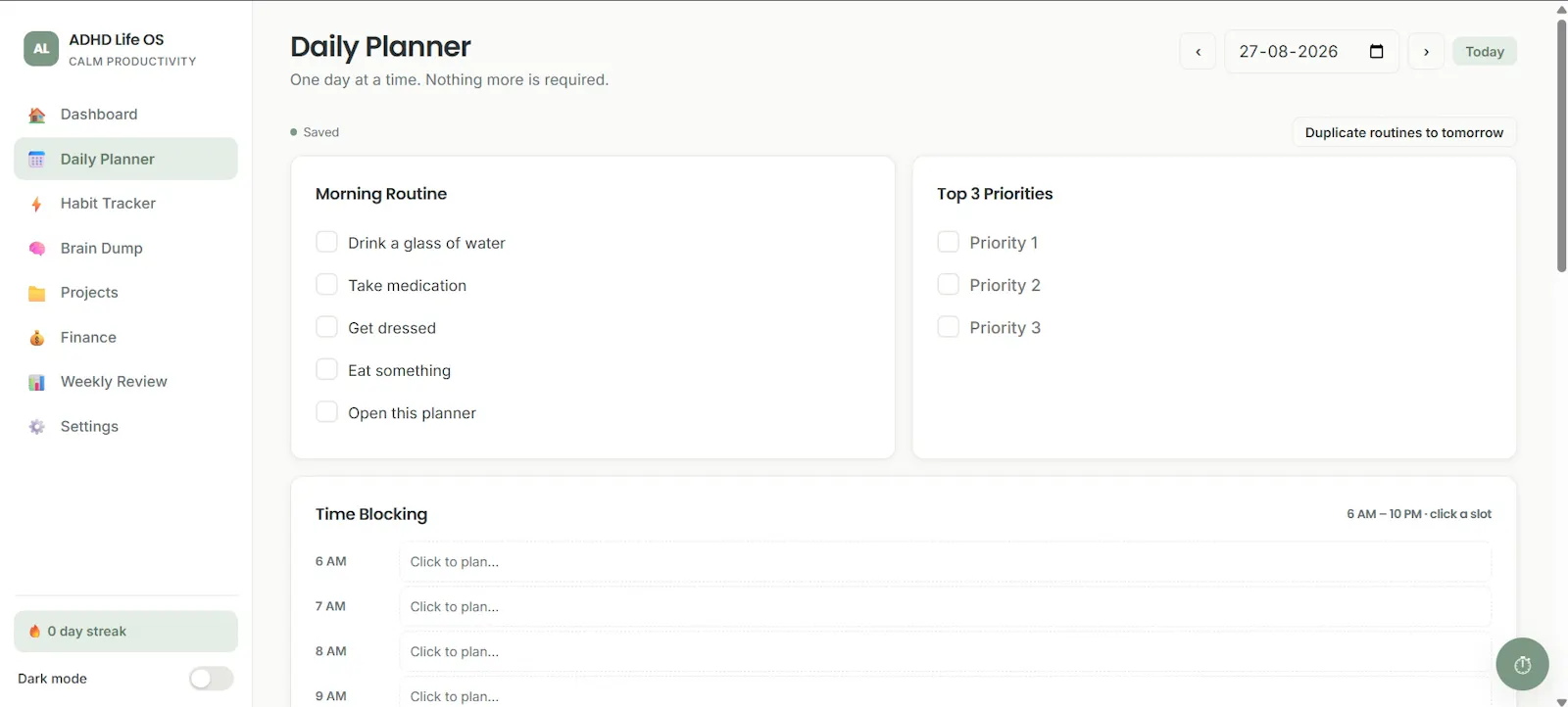 ADHD Life OS  screenshot 3