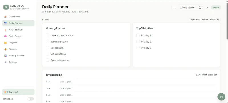 ADHD Life OS  screenshot 3