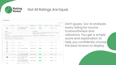 Rating Radar | AI Star Ratings gallery image