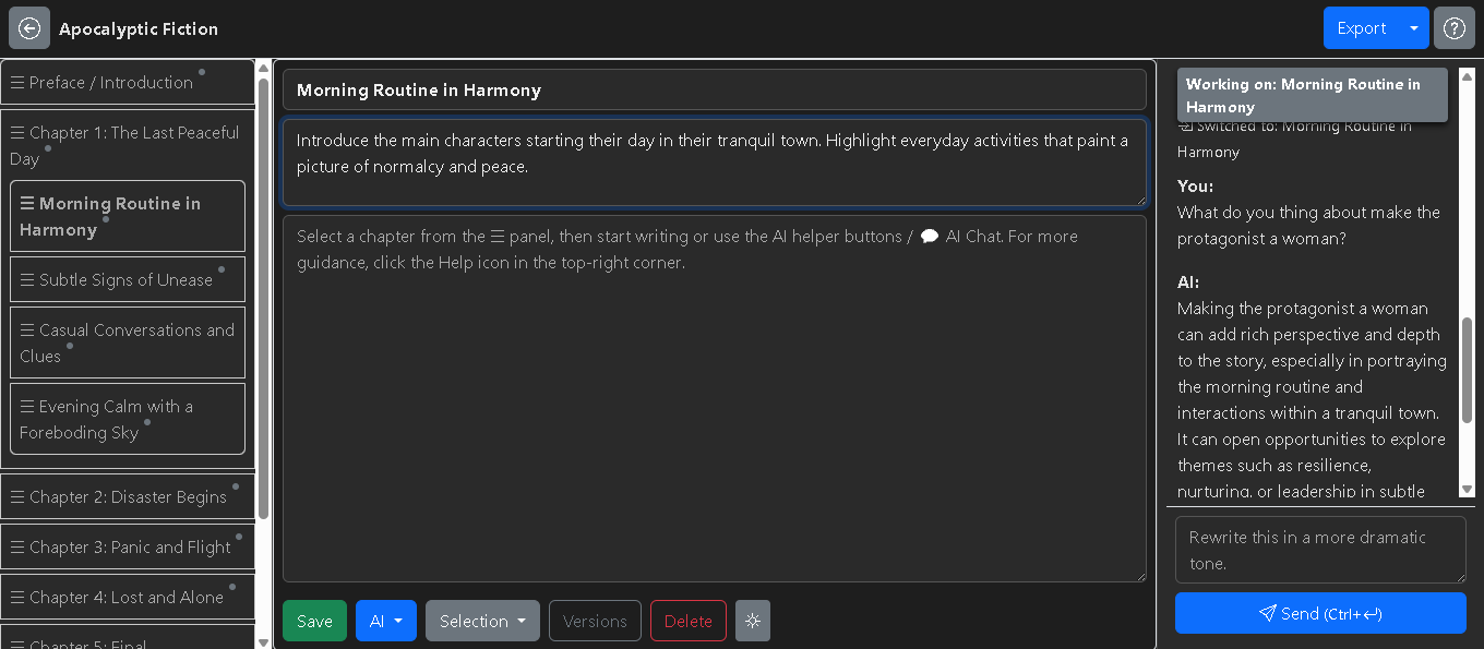 SnuglyCloud CoWriter - SnuglyCloud CoWriter — AI-built chapters, chaos conquered. media 3