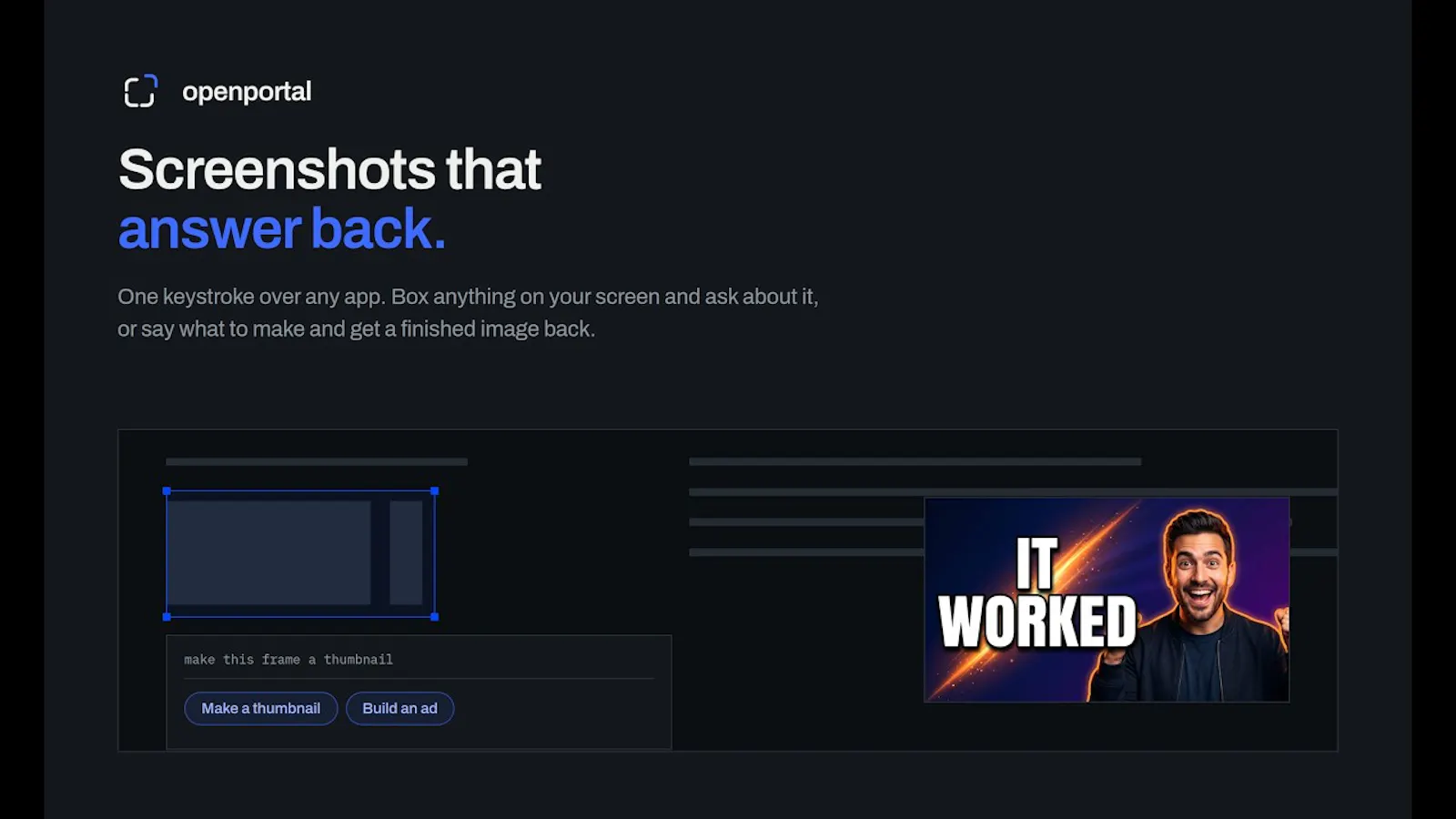 Open Portal screenshot 1 (video preview)