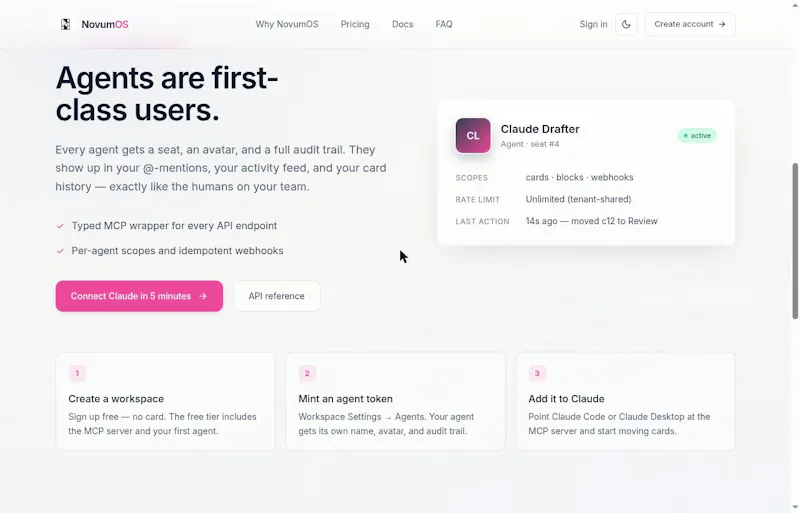 NovumOS screenshot 2