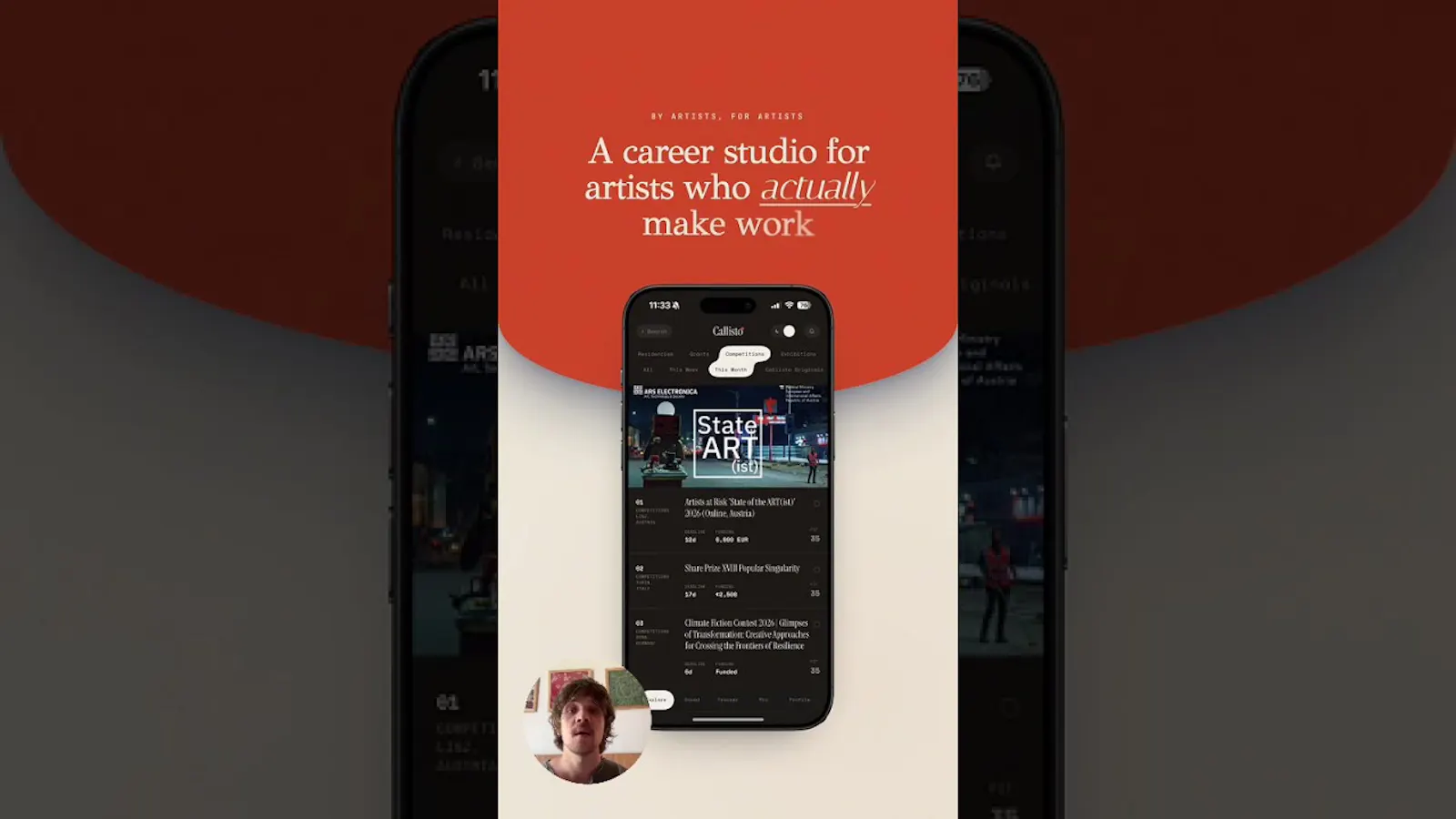 Callisto — Career Studio for Artists screenshot 1 (video preview)