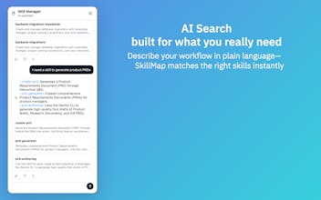 SkillMap: AI Skill manager gallery image