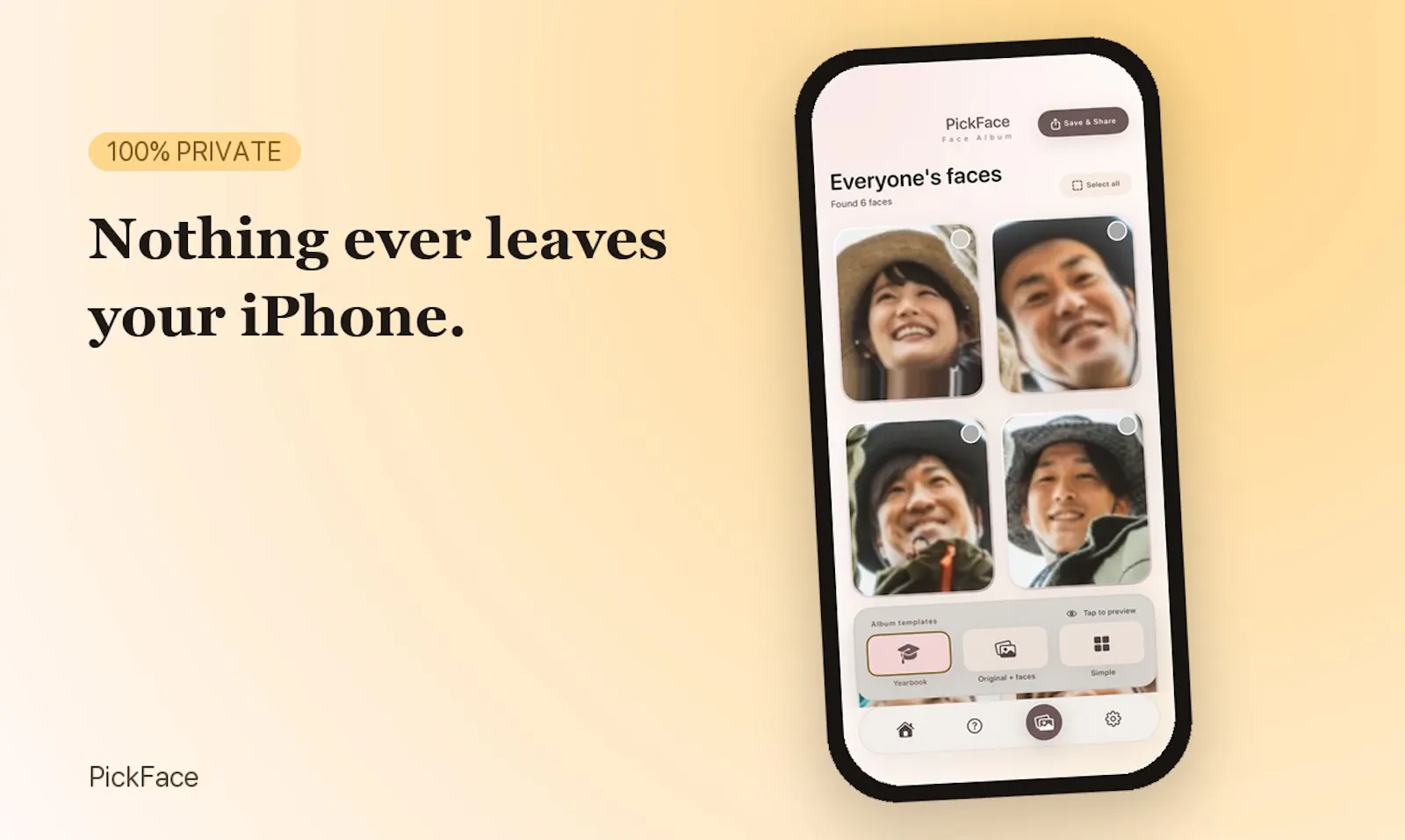 PickFace: Face Album Maker screenshot 4