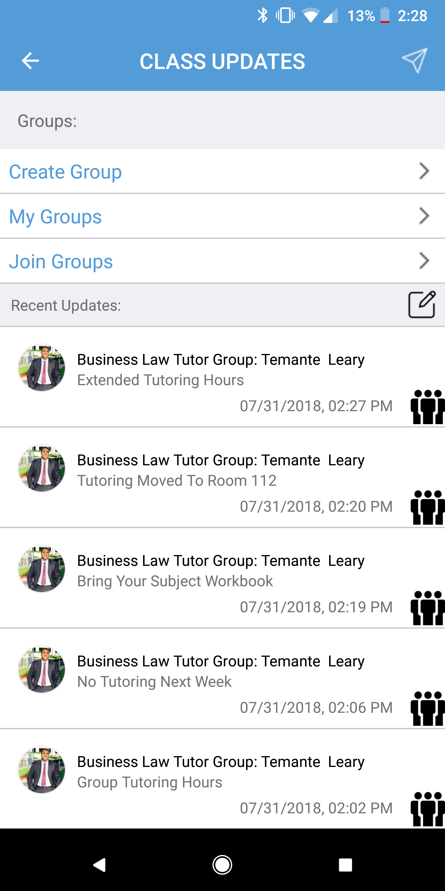 Class Updates gallery image