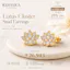 Lotus Cluster Stud Earrings