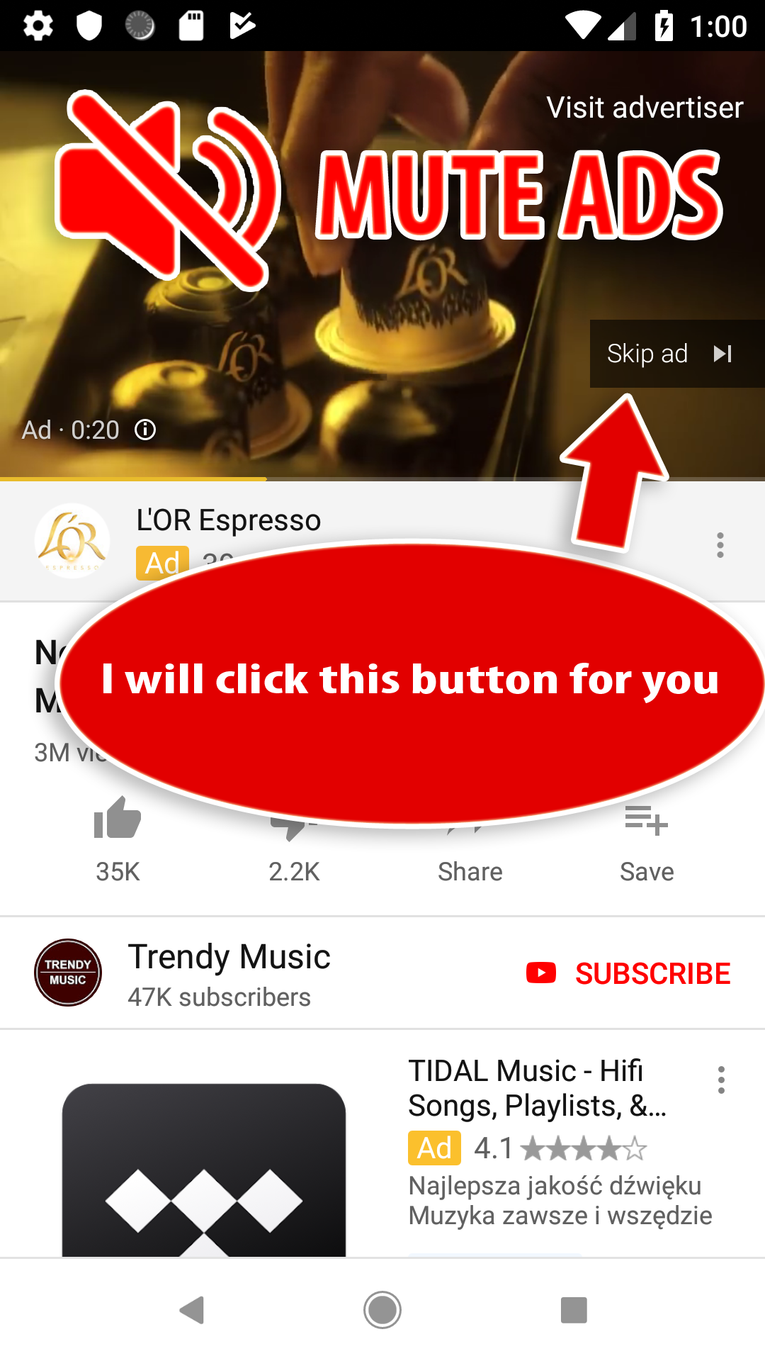 Youtube Mute And Skip Ads gallery image