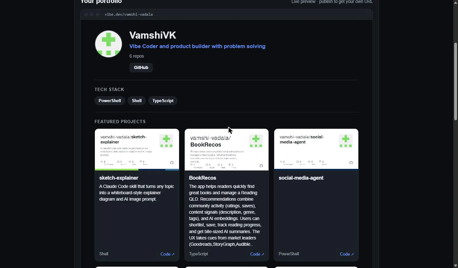 Vibe Resume screenshot 3