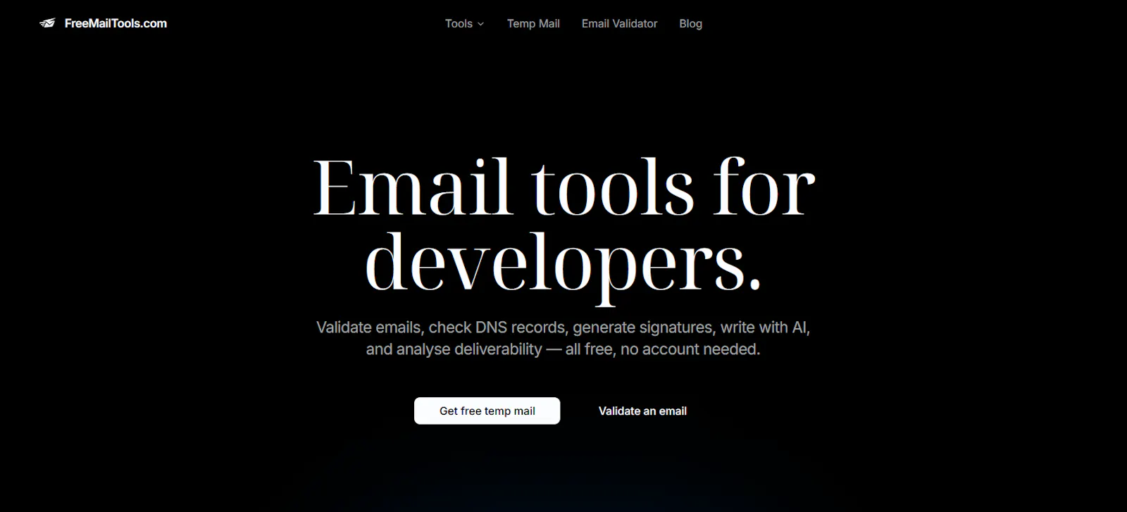 FreeMailTools screenshot 1