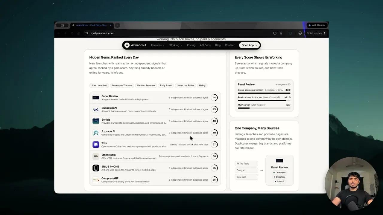 AlphaScout: Discover Startups Early gallery image