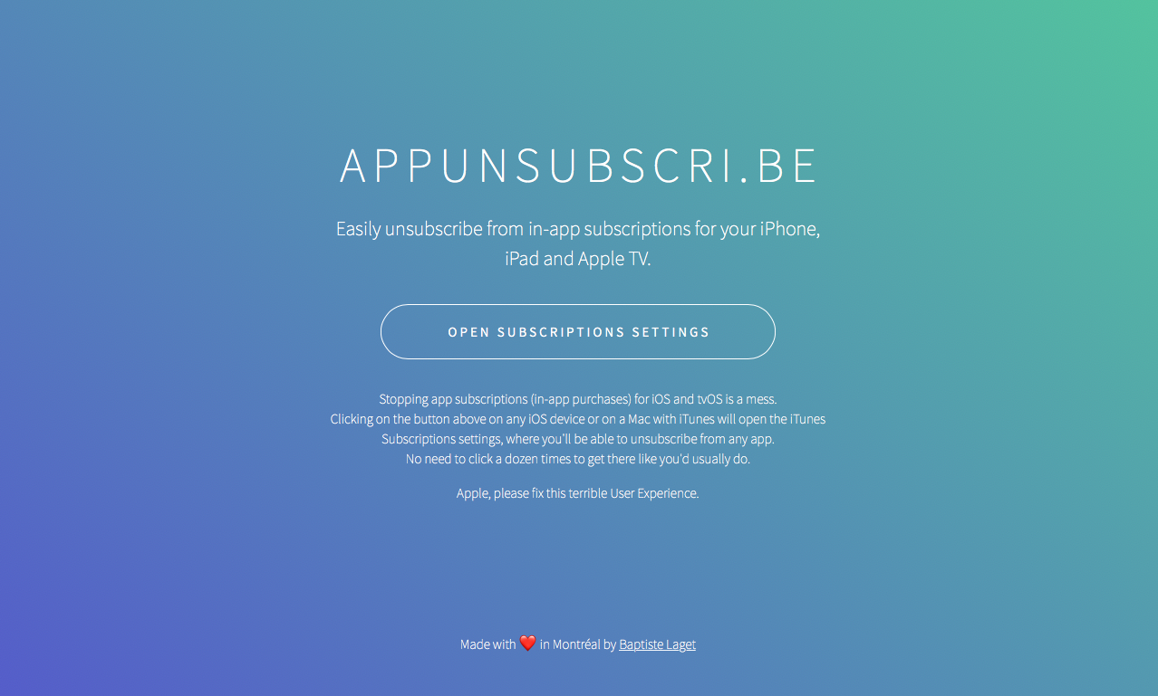 AppUnsubscri.be gallery image