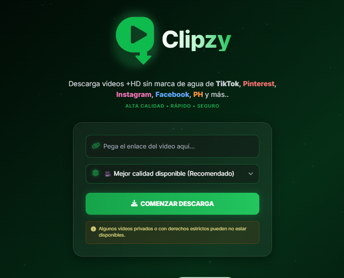 Clipzy Media PWA gallery image