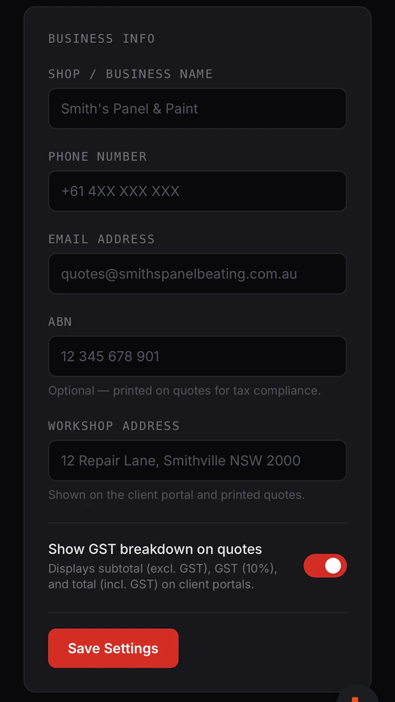 PaintNPanel Quoting screenshot 2