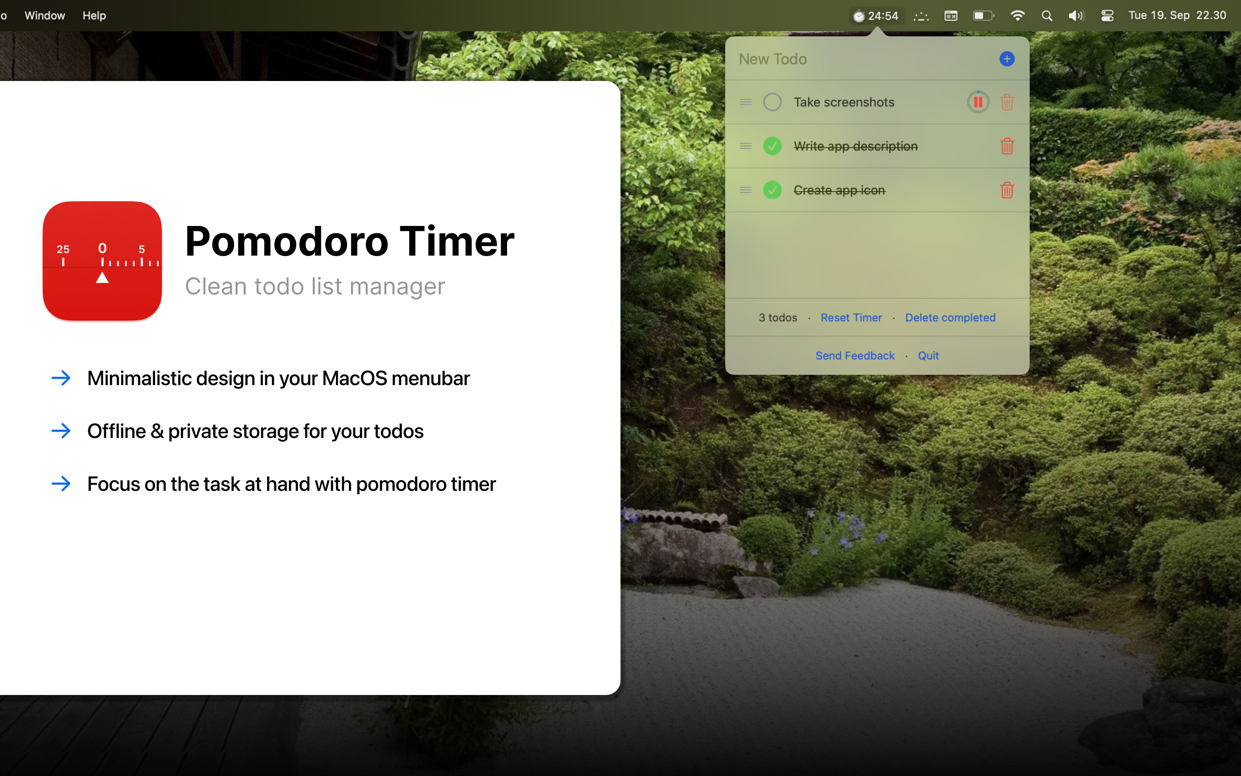 Pomodoro timer gallery image