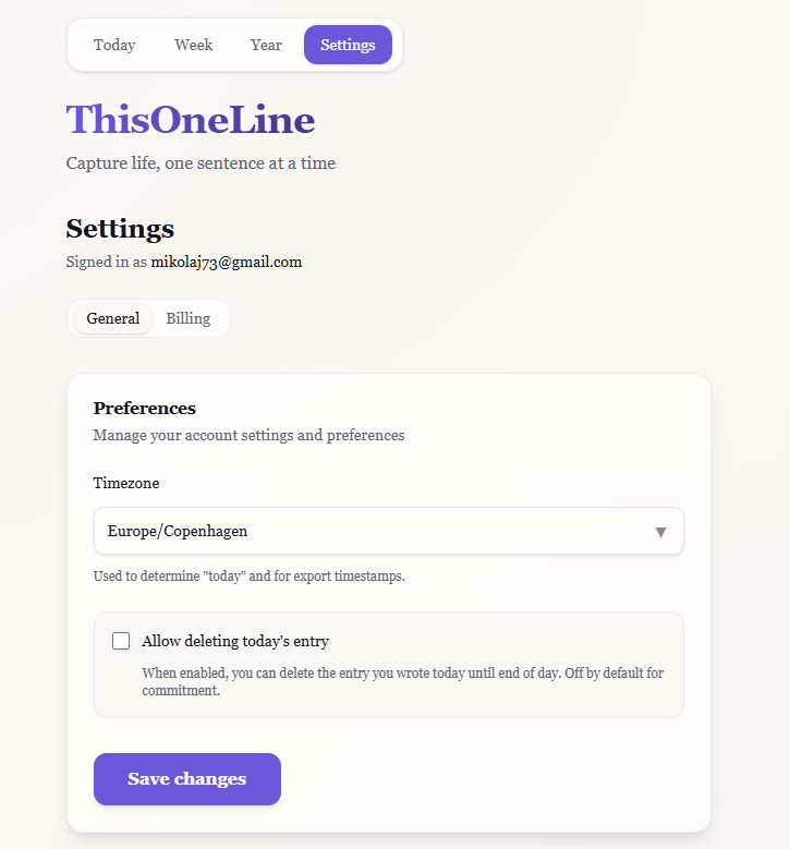 ThisOneLine - Screenshot 4 showing product features and functionality