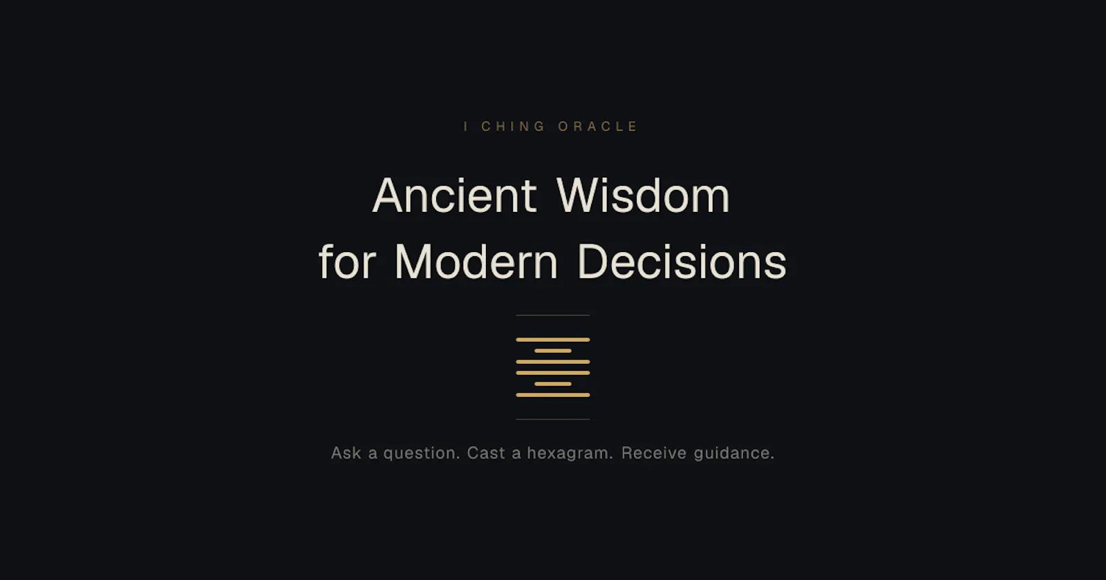 I Ching Oracle screenshot 1